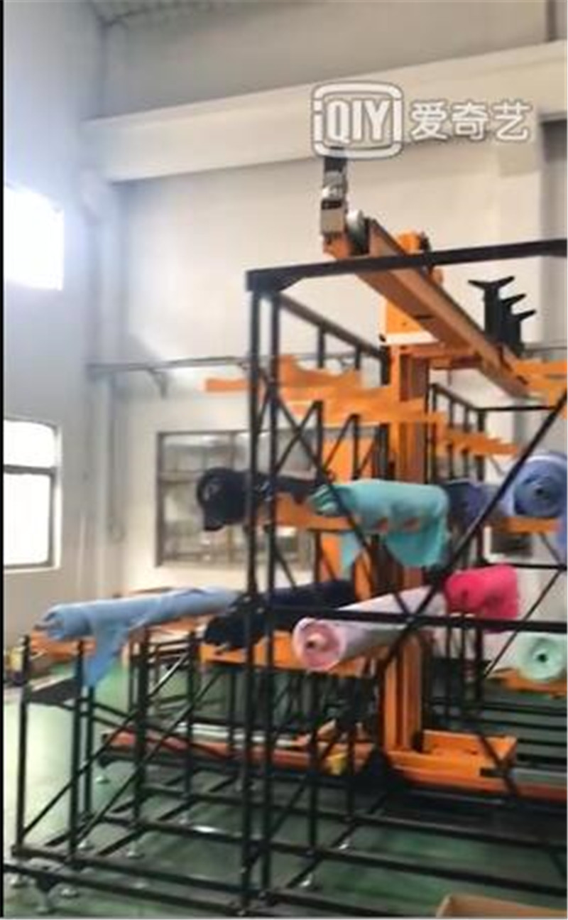 Video of textile intelligent warehouse